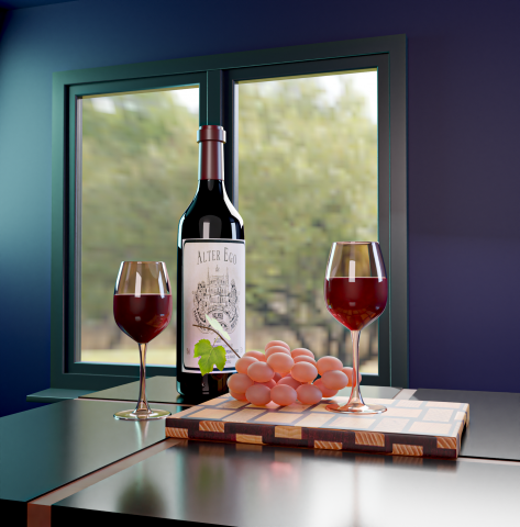 3D product model Wine