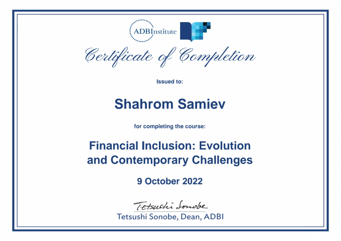 "Financial inclusion"
