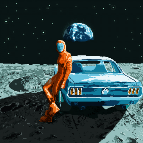 Mustang on the Moon