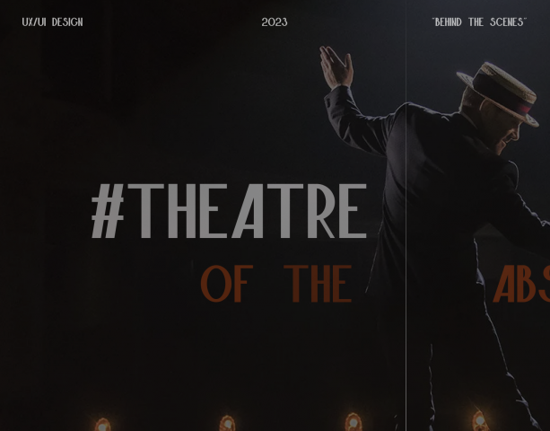 Theatre Of The Absurd | UI-Design | Website Concept