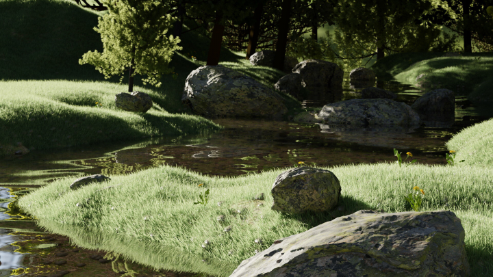 3D Environments River valley