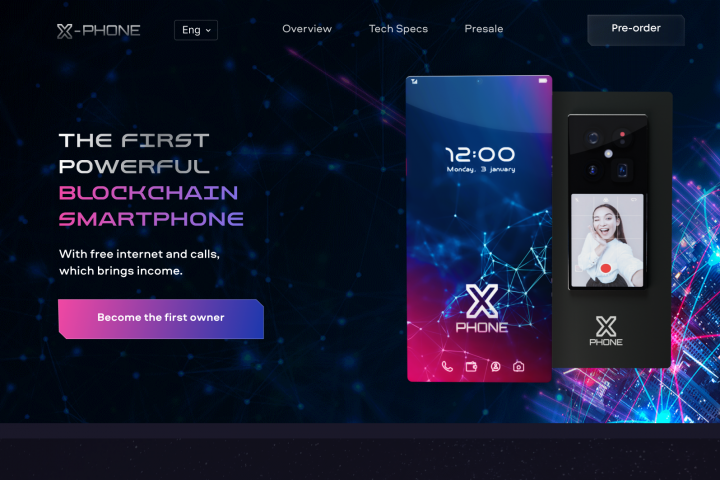 Landing page X-phone