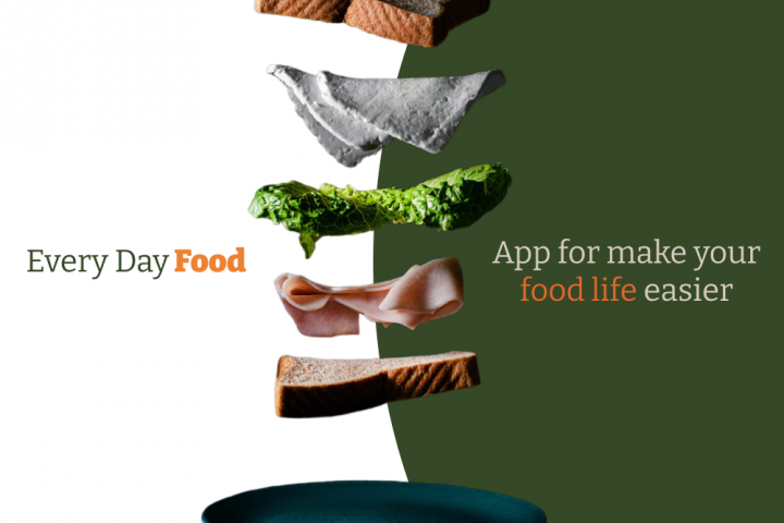 Every Day Food ( landing page for food App)