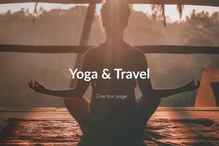 Landing Page Yoga Tour