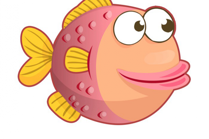 Swimming Pink Fish