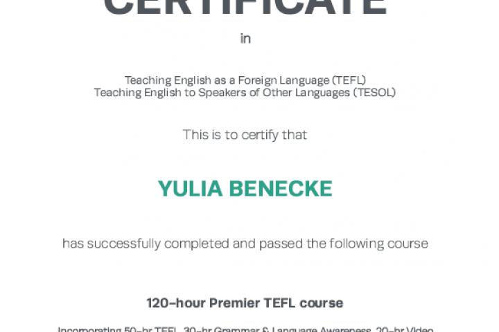  TEFL (Teaching English as a Foreign Language)