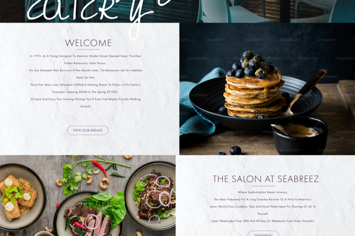 SeaBreeze Eatery  Web Site | Design