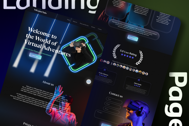 landing page / VR