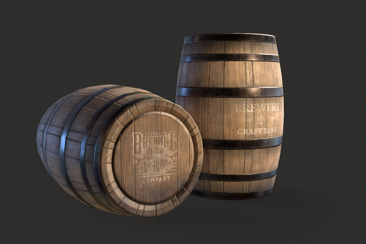 Old beer barrel