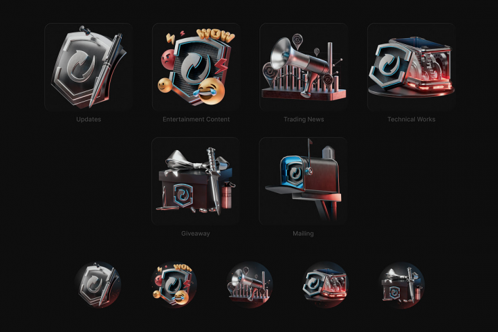 3D icons