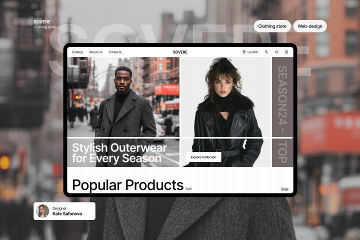 SOVERE Online Store Design